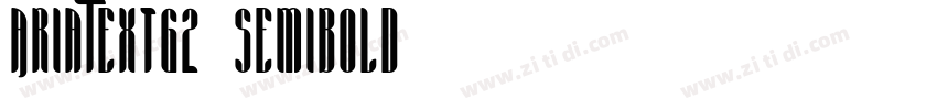 AriaTextG2 SemiBold字体转换